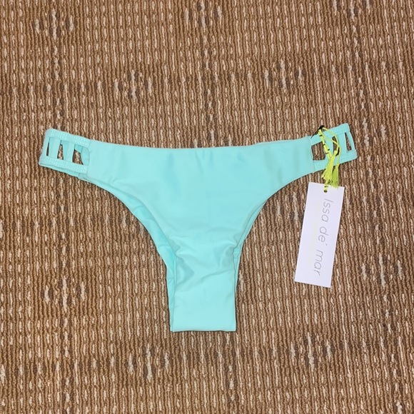 Issa de’mar Hina Side Cutout Cheeky Bikini Bottoms in Mint Green SZ M NWT - Picture 4 of 5